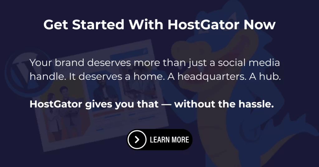 Get Hostgator now